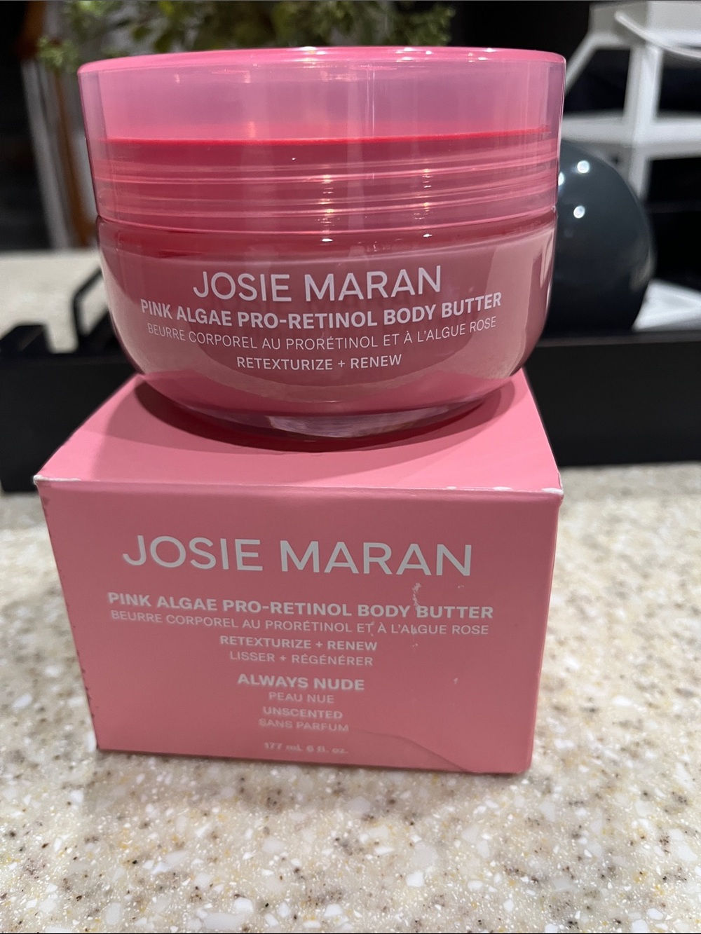 Josie Maran Pink Algae Pro-Retinol Body Butter - 6 floz